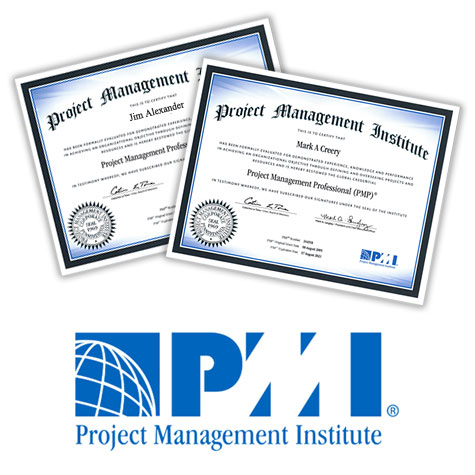 Congratulations to Mark Creery and Jim Alexander for renewing their Project Management Professional (PMP)® Certifications